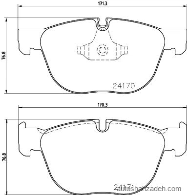 لنت ترمز  جلو هلا پاجید-8DB355012-541