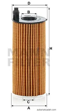 فیلتر روغن  مان-فیلتر-HU6014/1z