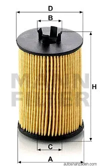 فیلتر روغن  مان-فیلتر-HU612/1x