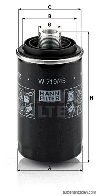 فیلتر روغن  مان-فیلتر-W719/45