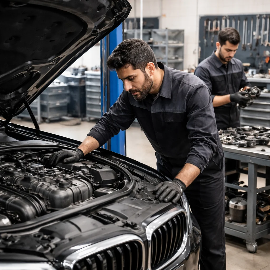 ارزیابی موتور و قطعات خودرو برای برآورد دامنه تعمیر